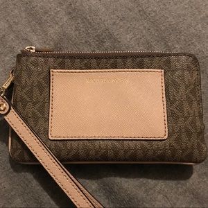 Michael Kors double zip wristlet
